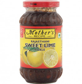 Mother's Recipe Rajasthani Sweet Lime Pickle  Glass Jar  350 grams